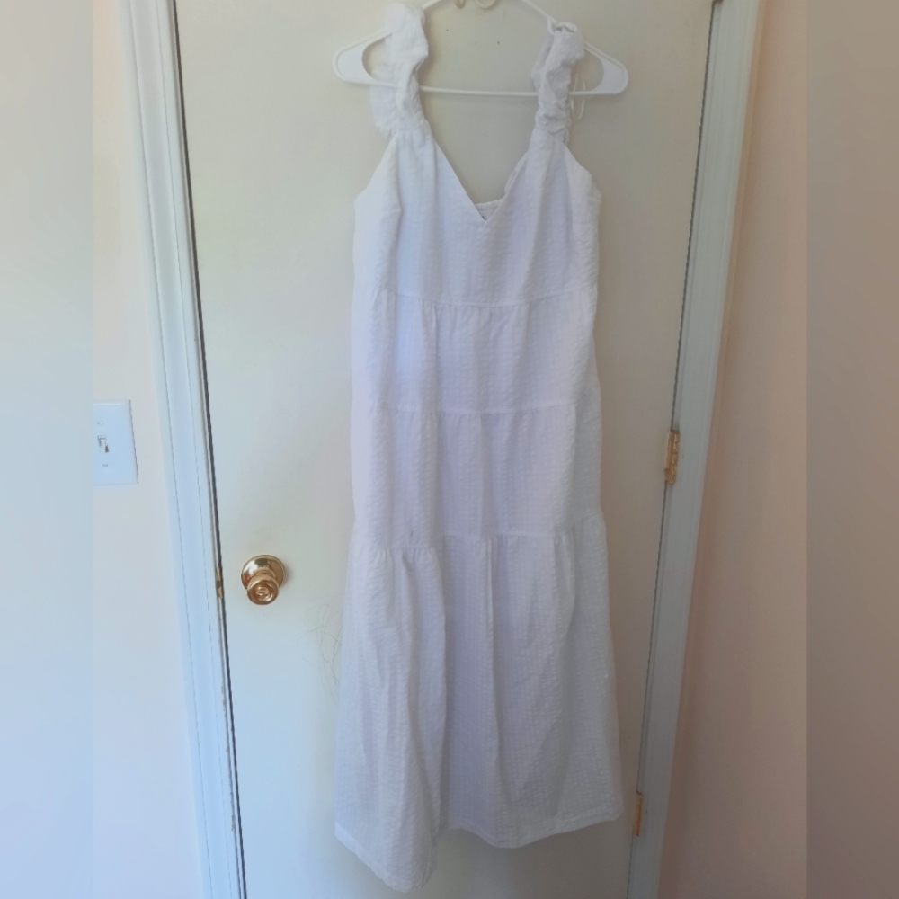 Old Navy white tied dress